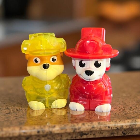 Paw Patrol Movie Micro Movers Mystery Mini Figures Mashall & Rubble B16 - Picture 1 of 6